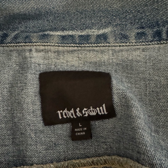 Denim Jacket with Patches - Picture 3 of 6